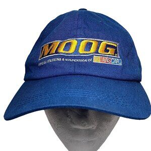 MOOG Cap L XL NASCAR Steering Suspension 50 Years Racing Blue Canvas Stretch